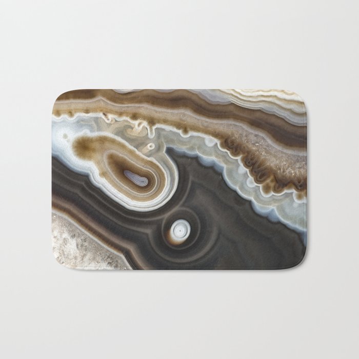 Mocha agate geode 3287 Bath Mat