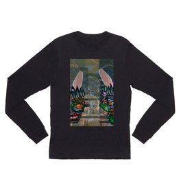 Bunny Love Long Sleeve T Shirt | Collage, Bunny, Trippy, Psychedelic, Digital 