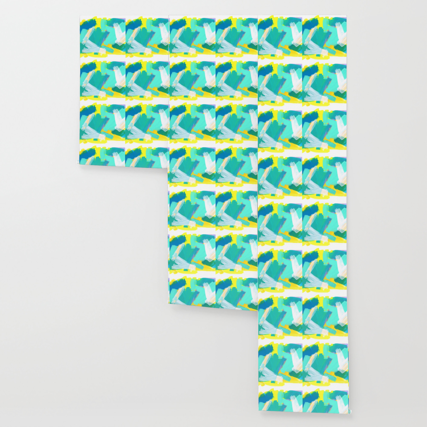 Be Kind Be Ok Mint Modern Mint Abstract Painting Pastel Colors