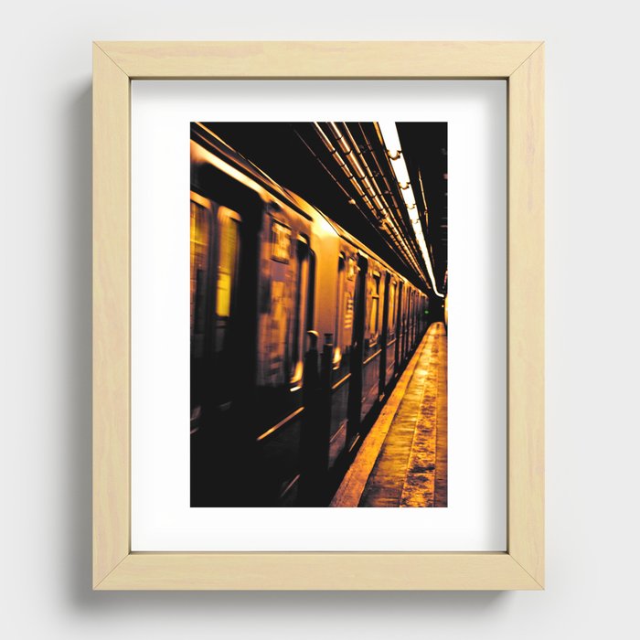 NYC Subway Recessed Framed Print