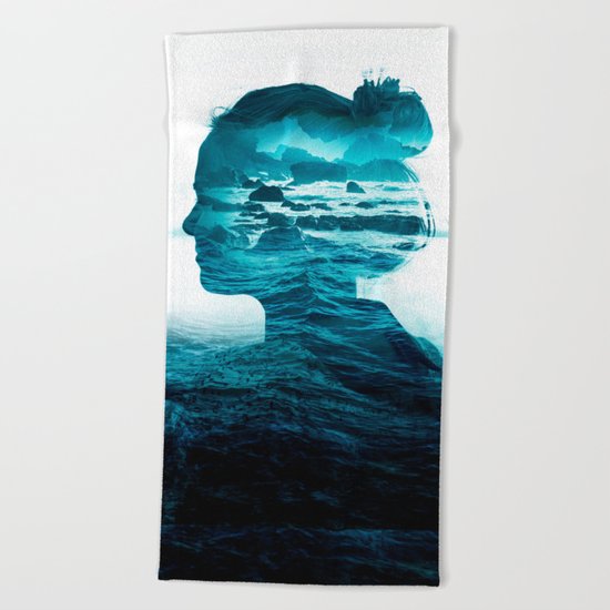 The Sea Inside Me Beach Towel