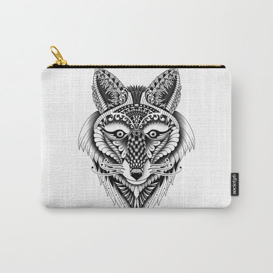 Ornate Foxy Wolf Carry-All Pouch