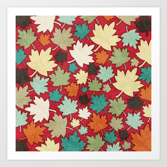 Autumn Leaves Art Print
