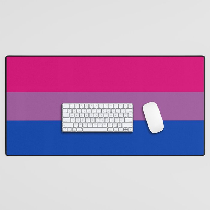 BiSexual pride flag colors Desk Mat
