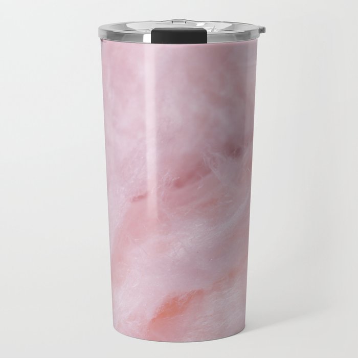 Blush Pink Cotton Candy  Travel Mug
