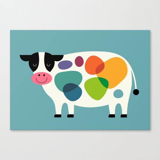 Awesome Cow Canvas Print