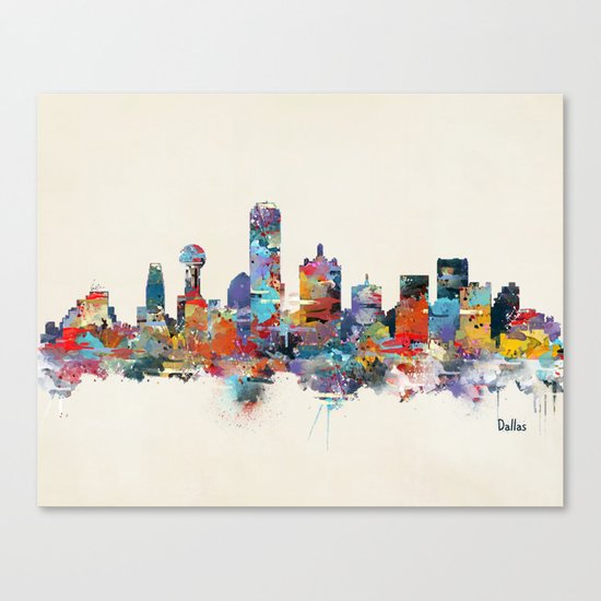 dallas texas skyline Canvas Print