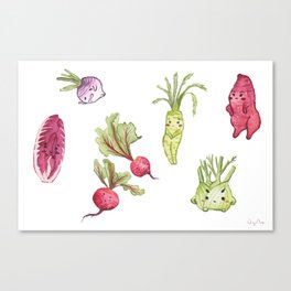 Winter Veggie Collection Canvas Print