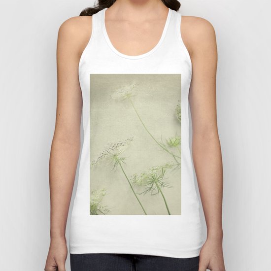 Queen Anne's Lace Flower Unisex Tank Top