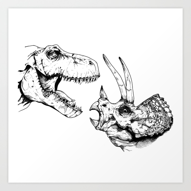 Triceratops T-Rex Jurassic Dinosaurs Pencil Pen Organizer Zipper Pouch Case 