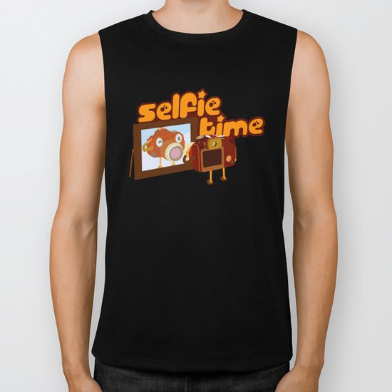 Selfie Time Biker Tank