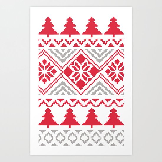Cold December Night Art Print