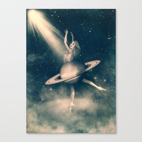 When Saturn Starts Dancing Canvas Print