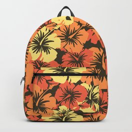 Epic Hibiscus Hawaiian Floral Aloha Shirt Print Backpack