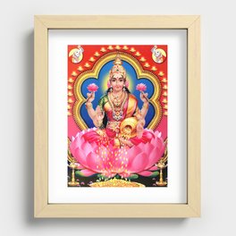 Goddess Lakshmi Hindu Painting Recessed Framed Print