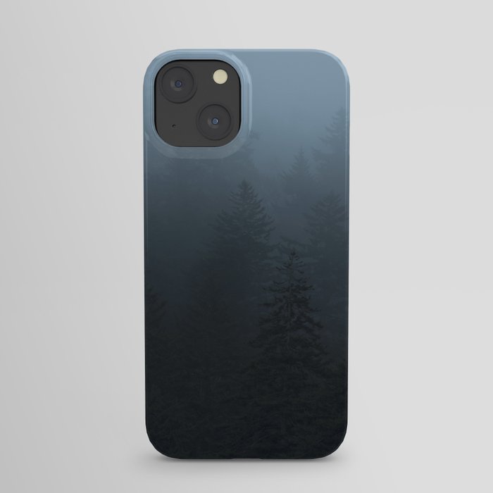 Blue Trees in Fog Great Smoky Mountains iPhone Case