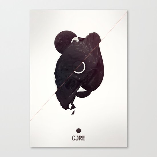 CORE Black Canvas Print
