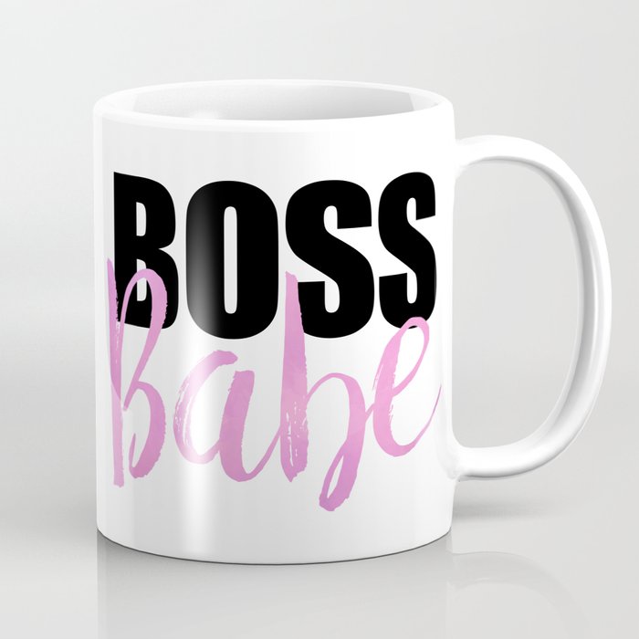 Boss Babe | Black & Pink Coffee Mug