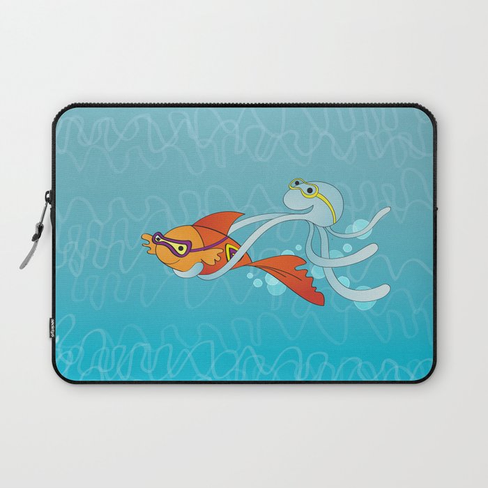 Goldfish & Octopus Laptop Sleeve