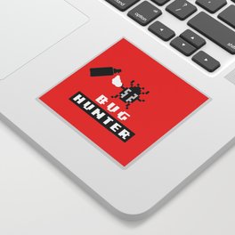 Programmer bug hunter Sticker