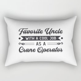Favorite Uncle Construction Site Crane Operator Rectangular Pillow