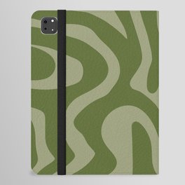 15 Abstract Liquid Swirly Shapes 220725 Valourine Digital Design iPad Folio Case