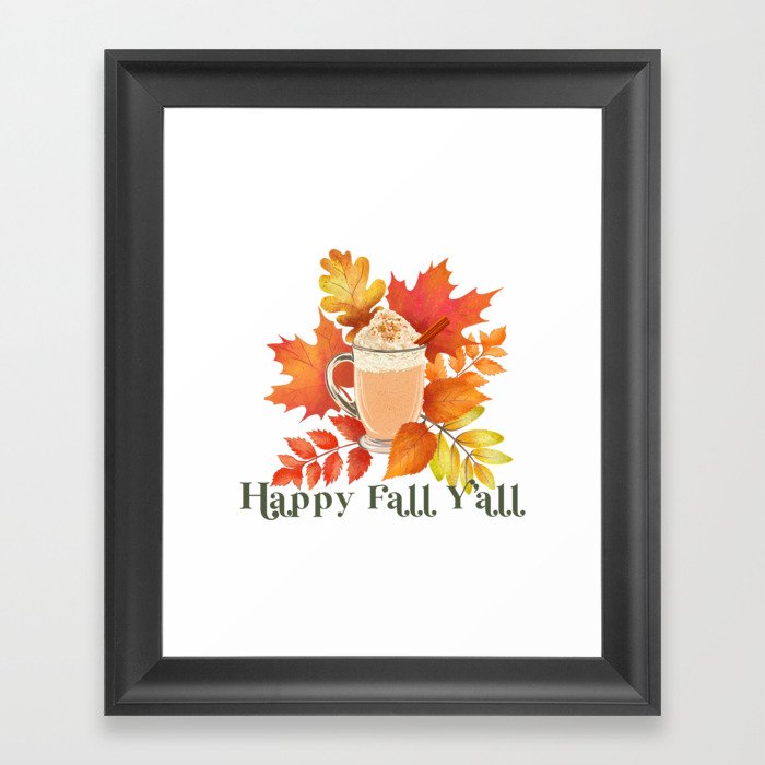 Fall Y'all Framed Art Print