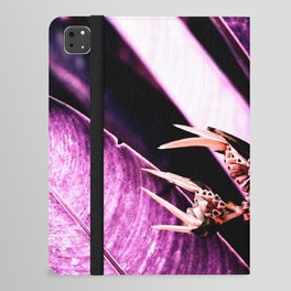 Infrared Helicon Flower In Pink iPad Folio Case