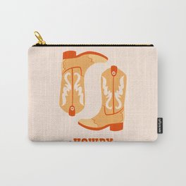 Howdy Cowboy Boots Carry-All Pouch