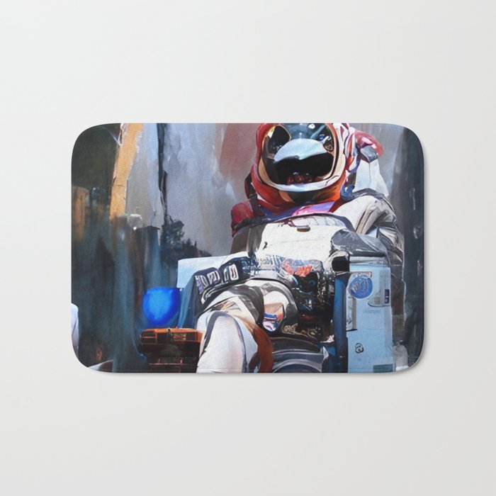 Abstract Astronaut Bath Mat