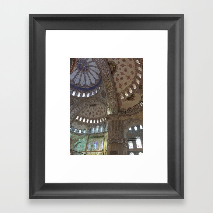 Intricate interior of the Hagia Sophia, Istanbul photography series, no. 14 Framed Art Print