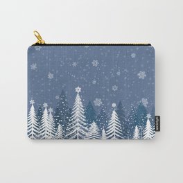 Winter Snow Forest Carry-All Pouch
