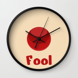 Clown's nose "fool" Wall Clock