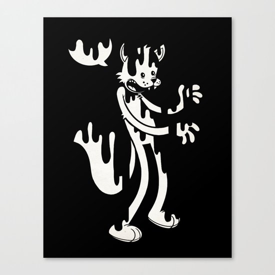 Cat Melt Canvas Print