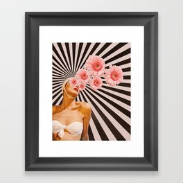 Blossom flower girl Framed Art Print