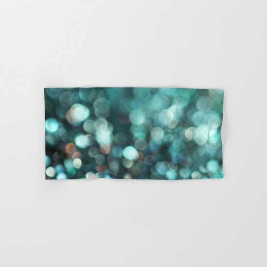 MERMAID GLITTER EMERALD Hand & Bath Towel