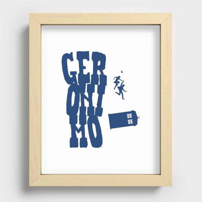 Geronimo Doctor Who Recessed Framed Print