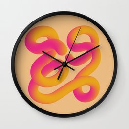 Gradient Bloom Wall Clock