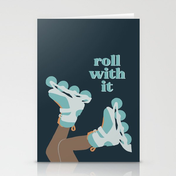 Roller Blade with it #1 Stationery Cards