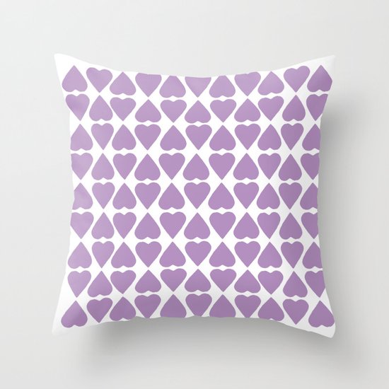 Diamond Hearts Repeat O Throw Pillow