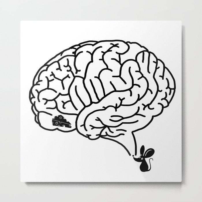 Brain Labyrinth Metal Print