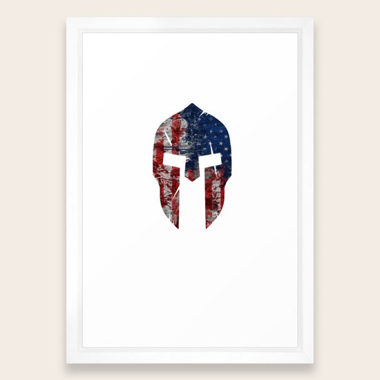 Grunt Style American Spartan Framed Art Print By Estademoda Society6