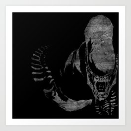 Monster from the Space Art Print