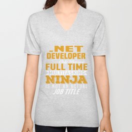 NET DEVELOPER V Neck T Shirt