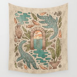 Paradise Panthalassa | Natural History Fantasy Art Wall Tapestry