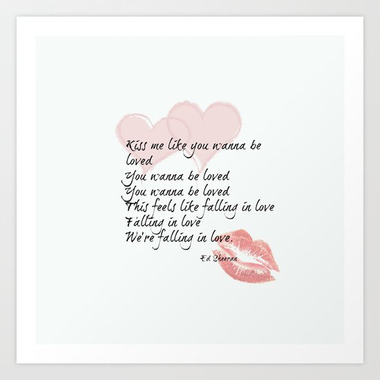 Kiss Me Art Print