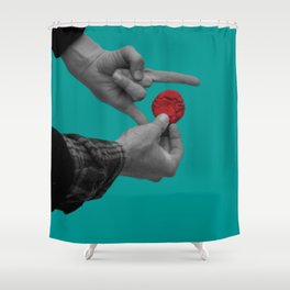 hands on cookie Shower Curtain