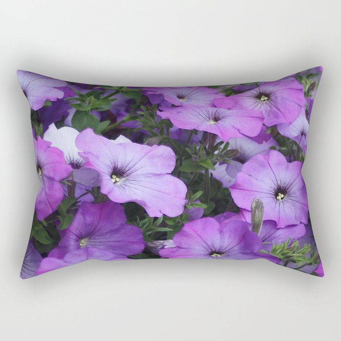 Petunias Rectangular Pillow