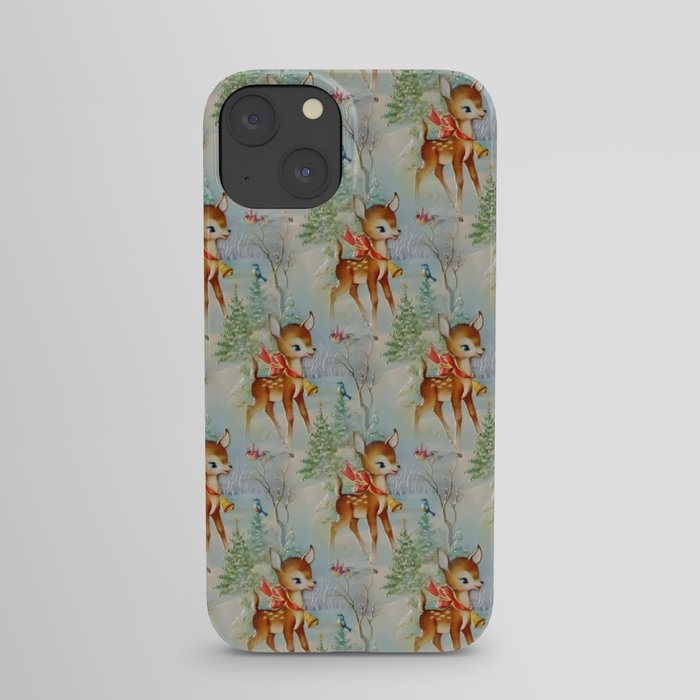 vintage reindeer iPhone Case