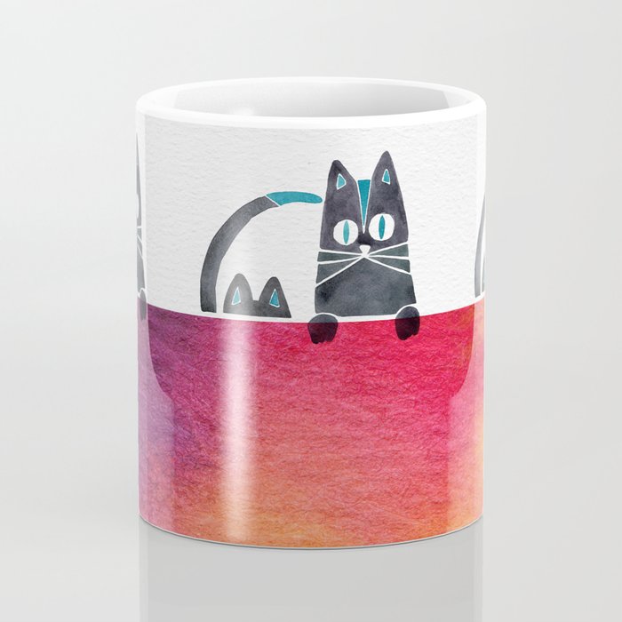 Cats Coffee Mug by catcoq Society6